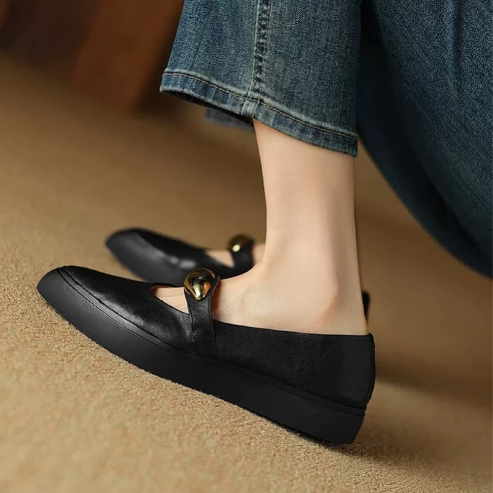 Sheepskin Mary Janes