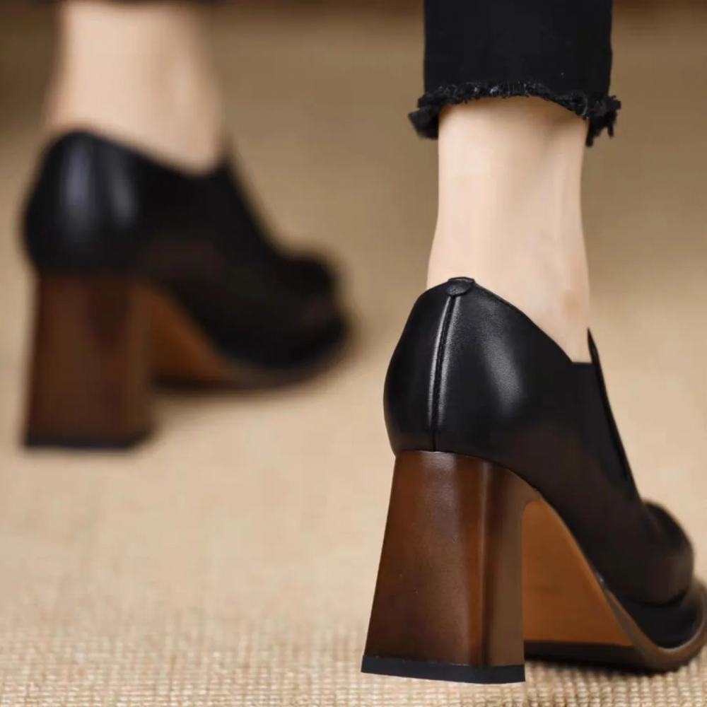 Retro Platform High Heels