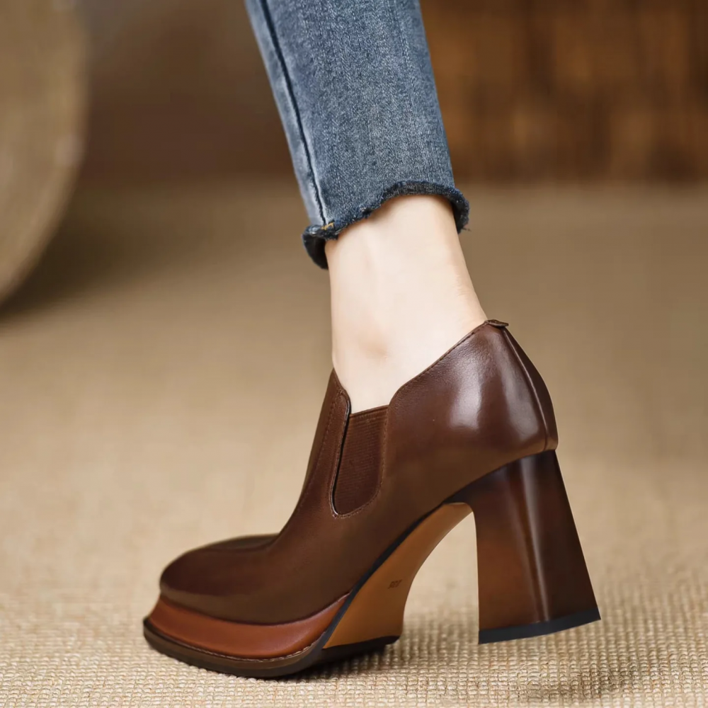Retro Platform High Heels
