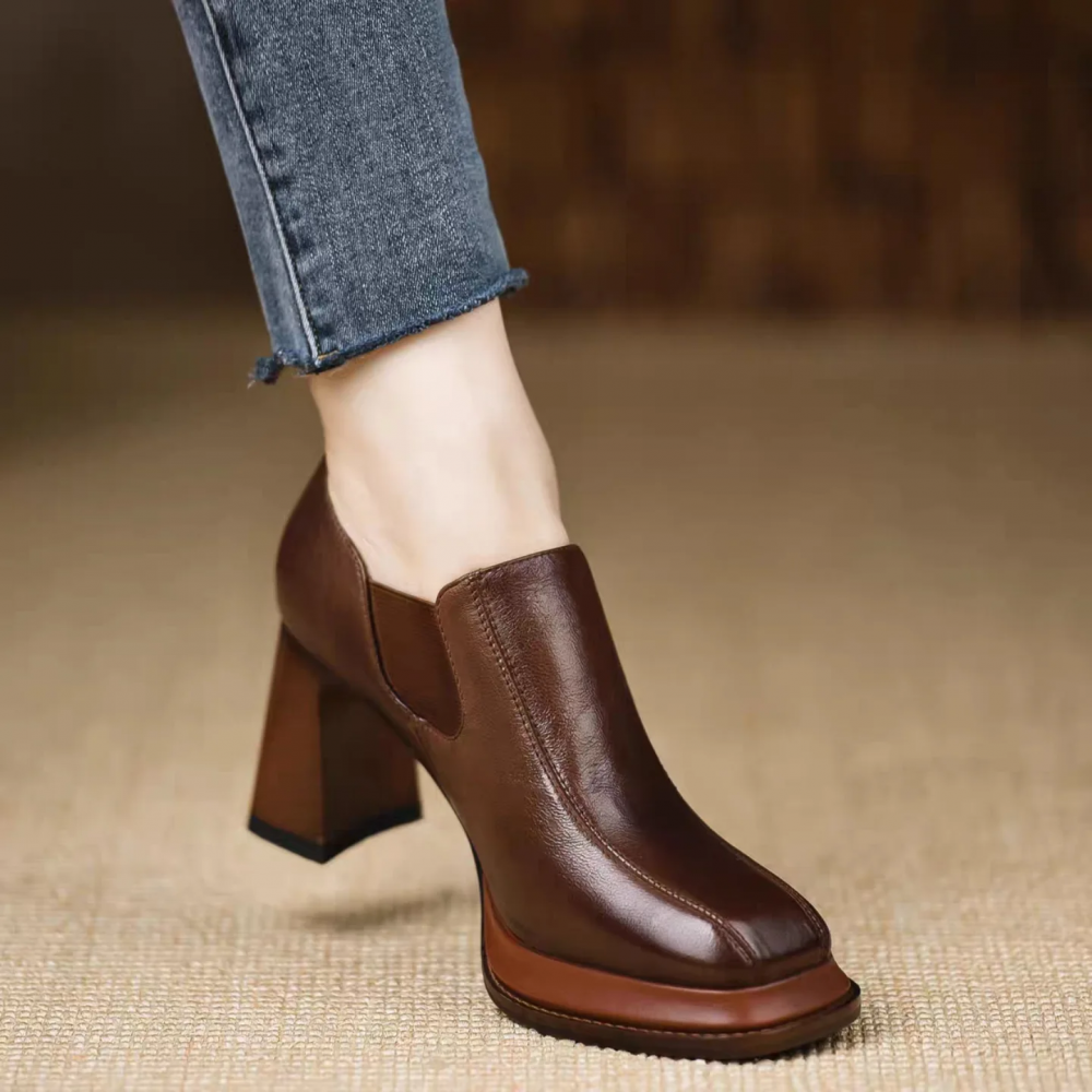 Retro Platform High Heels