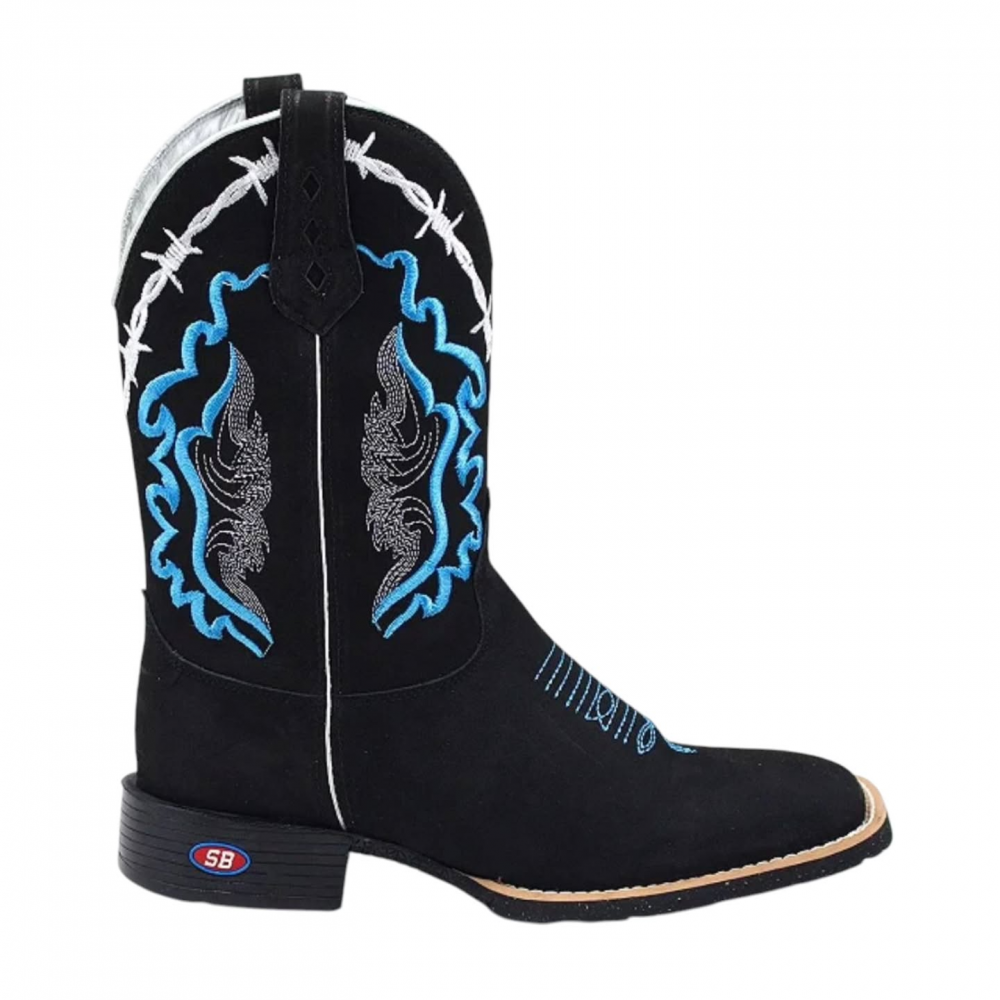 V-neck Embroidered Retro Western Cowboy Boots