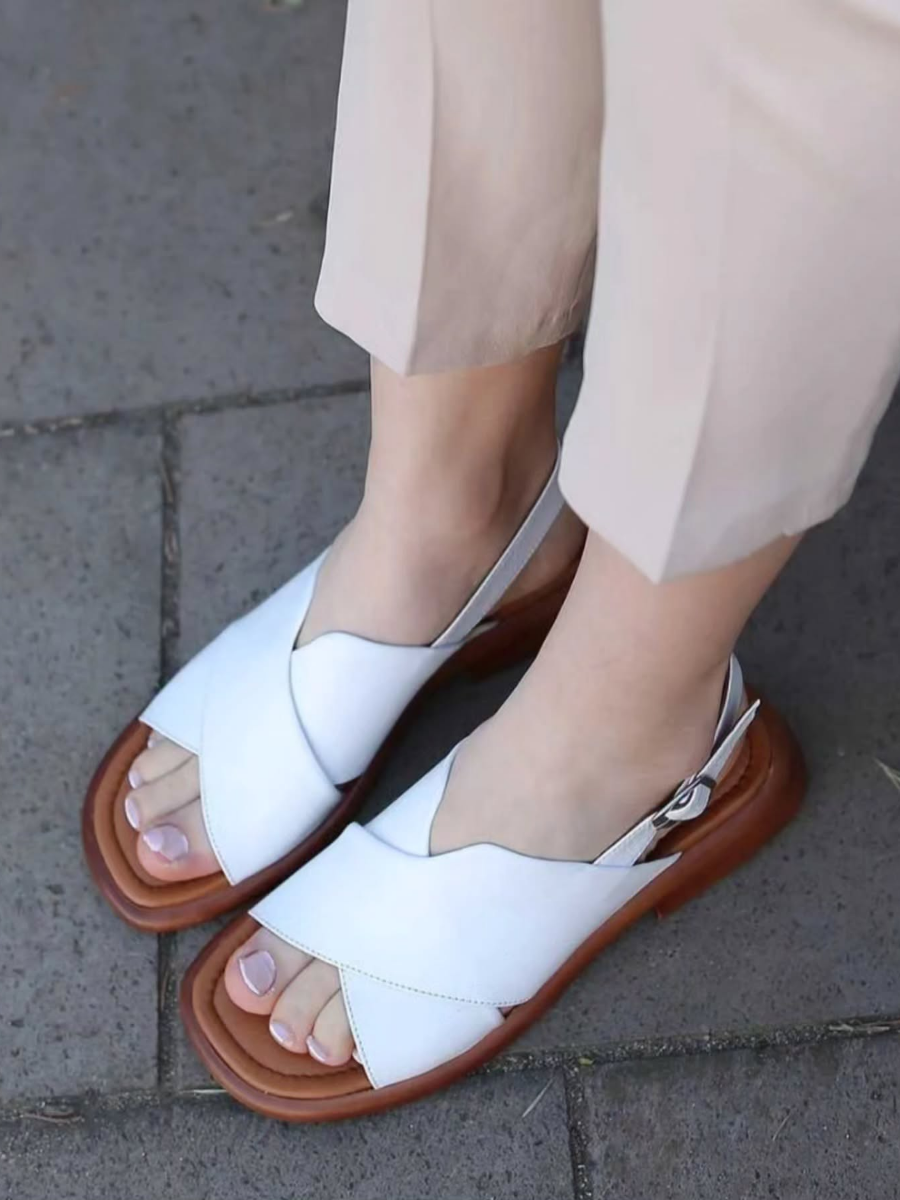 Fashionable and High-end Retro Casual Versatile Sandals