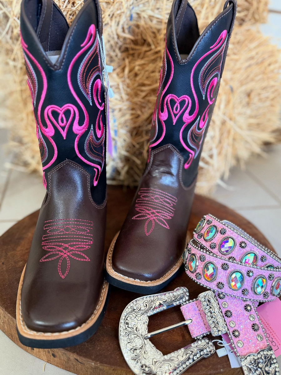 Genuine Leather Embroidered Cowboy Boots