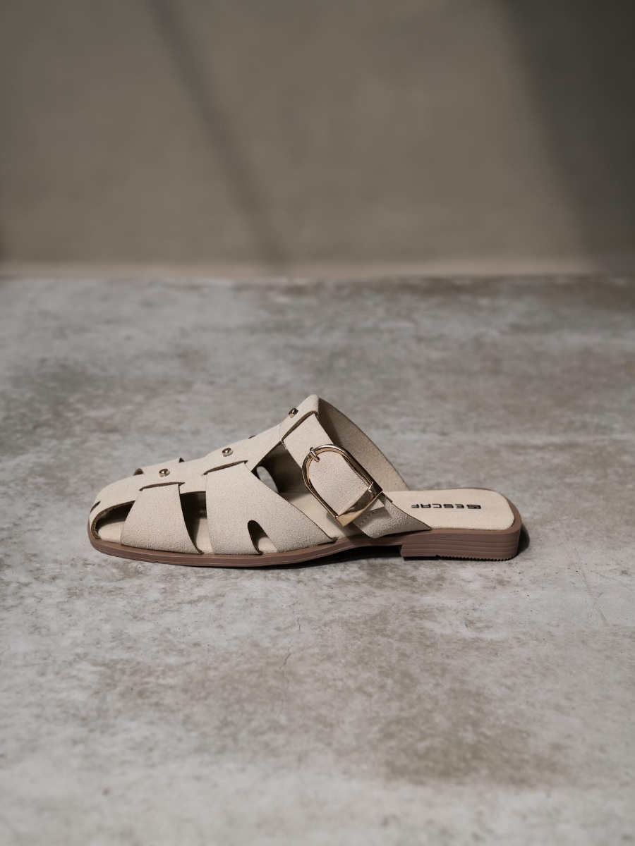 Summer New Hollow Woven Half-slip Casual Sandals