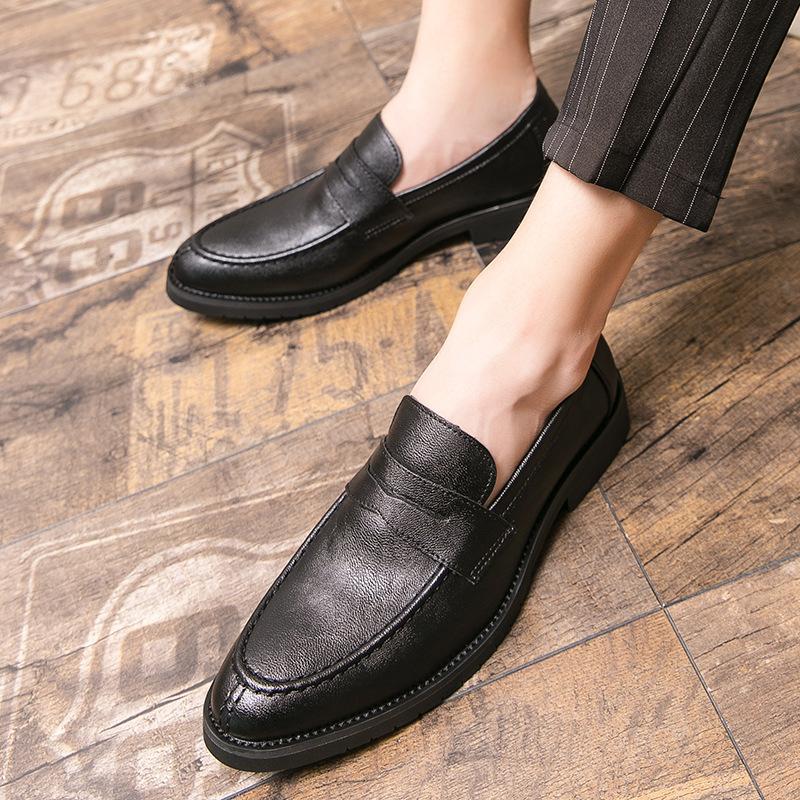 Retro British Style Slip-on Round Toe Loafers