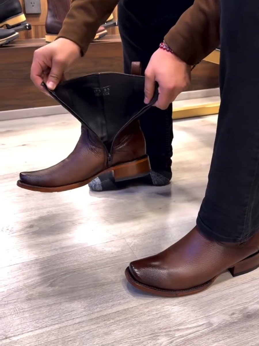 Retro Mid-calf All-match Casual Men's Boots