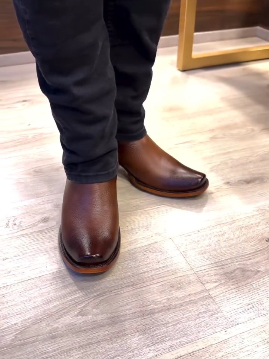 Retro Mid-calf All-match Casual Men's Boots
