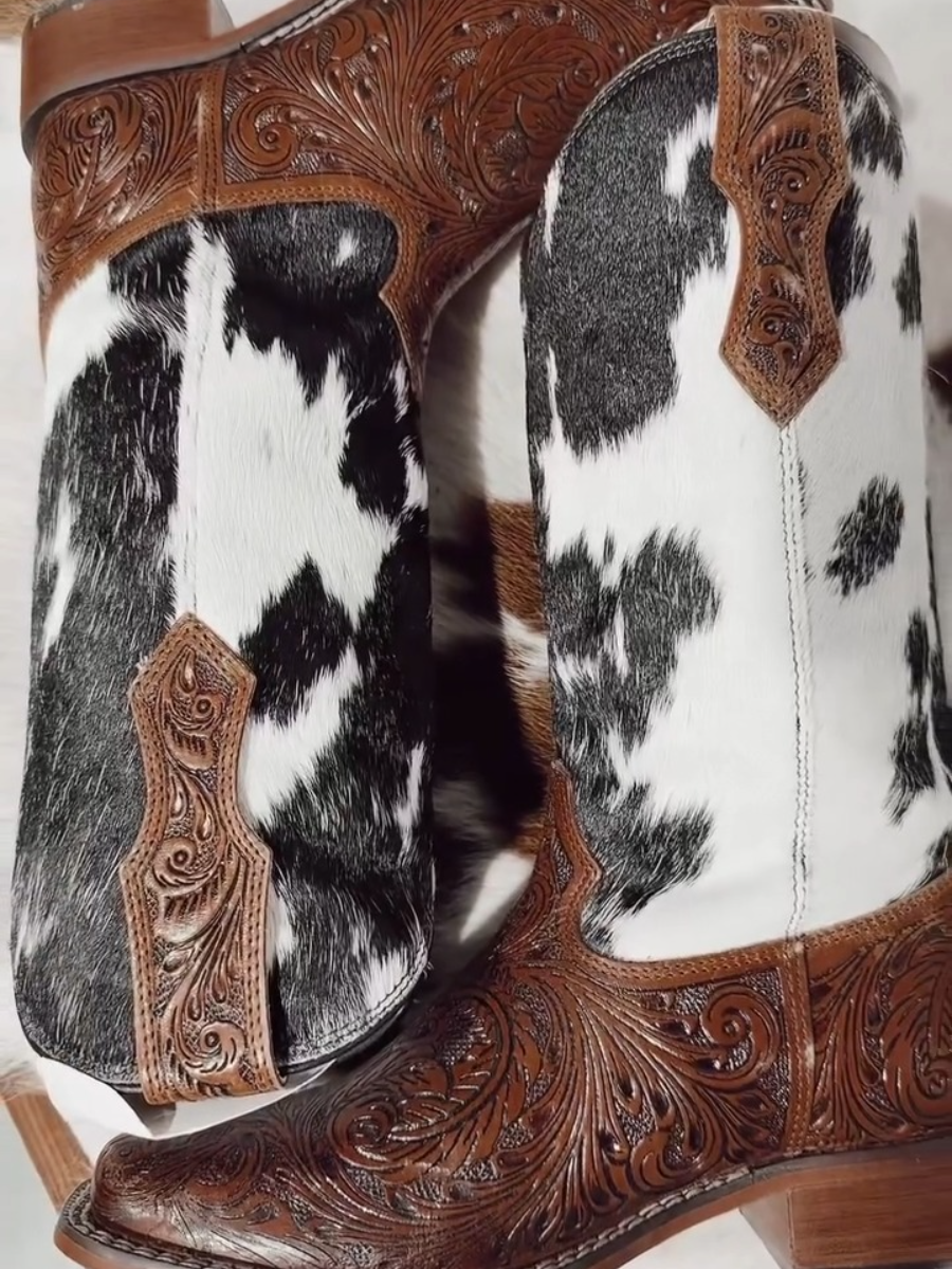 Savanna Cowhide Boots