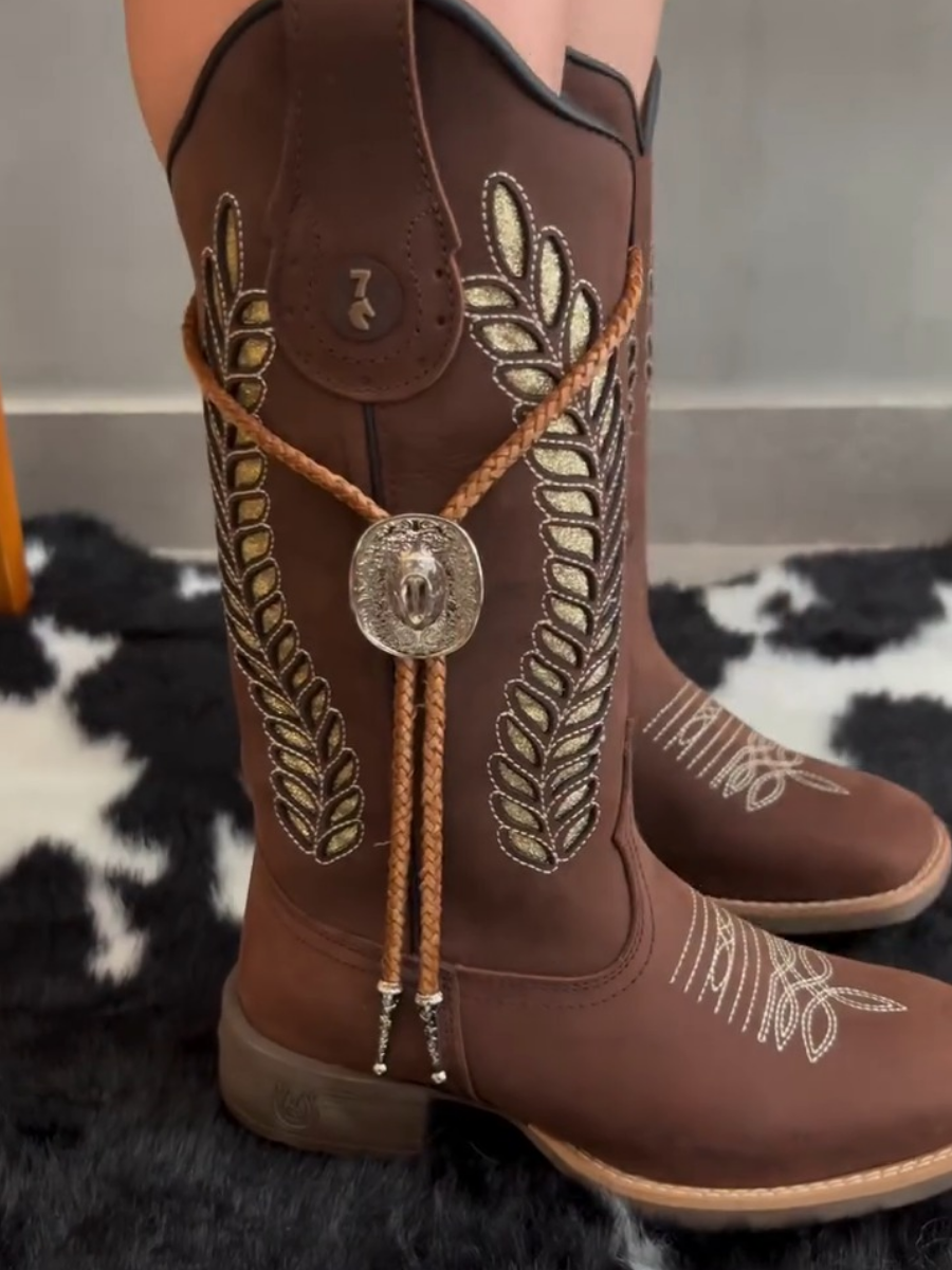 Vintage Embroidered Boots