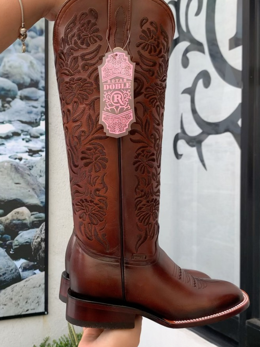 Vintage Embroidered Western Boots