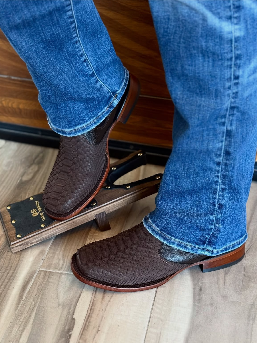 Short Python Cowboy Boots