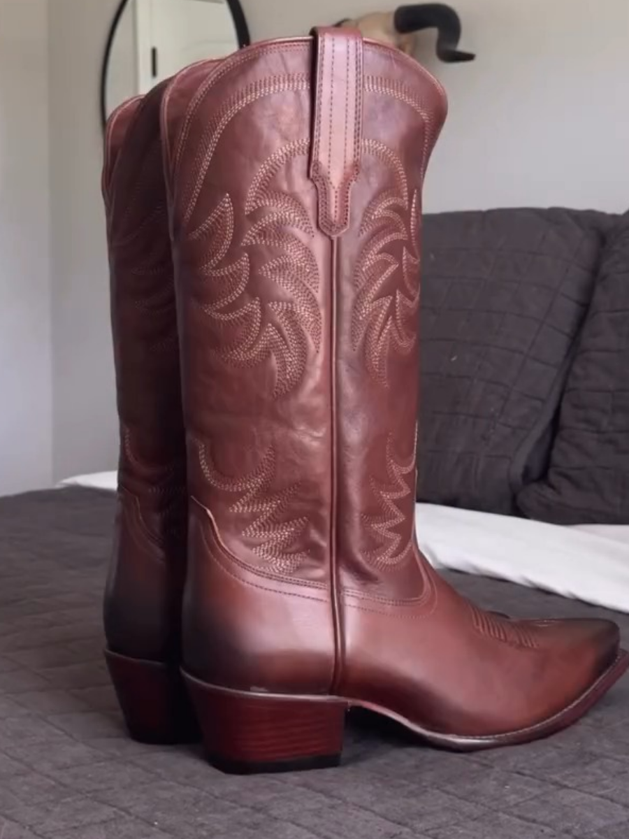 High-top Embroidered Western Cowboy Boots