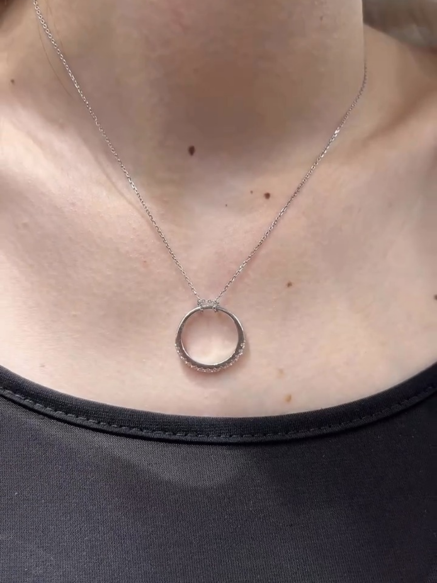 Geometric Hoop Necklace