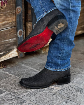 Handmade Leather Python Cowboy Boots