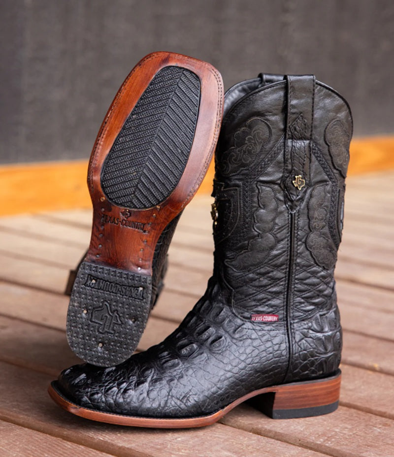 Exotic Alligator Square Knights Boots
