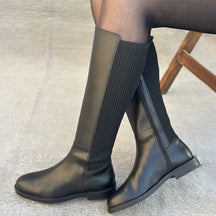 Stretch Flat High Knights Boots
