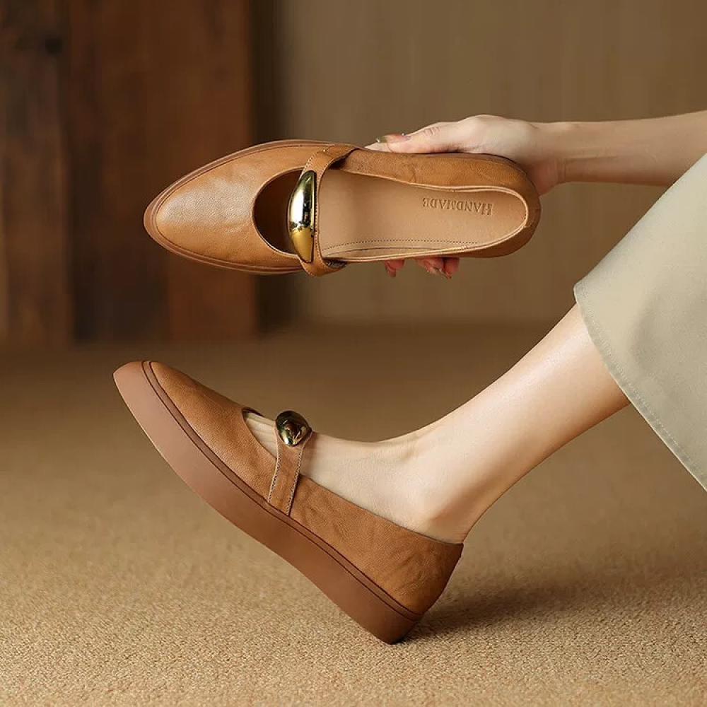 Sheepskin Mary Janes