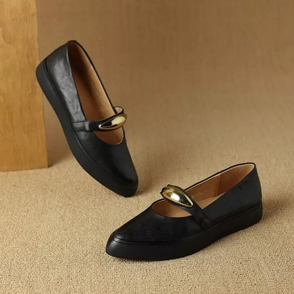 Sheepskin Mary Janes