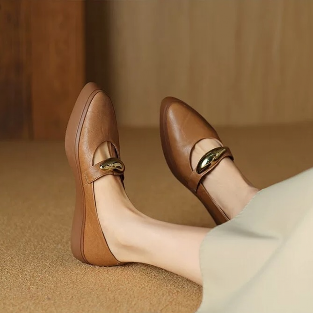 Sheepskin Mary Janes