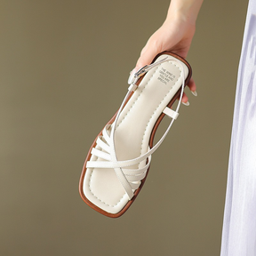 Vintage Woven Hollow Sandals