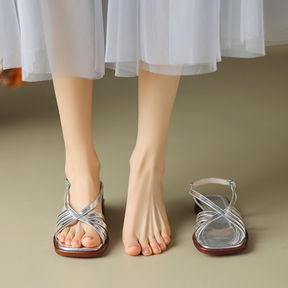 Vintage Woven Hollow Sandals