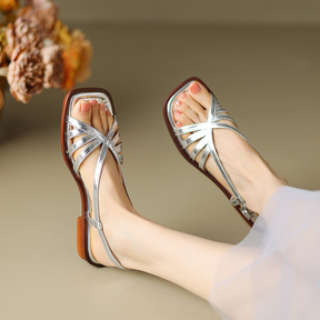 Vintage Woven Hollow Sandals