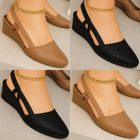 Plaid Comfortable Solid Color Closed Toe Shoes
