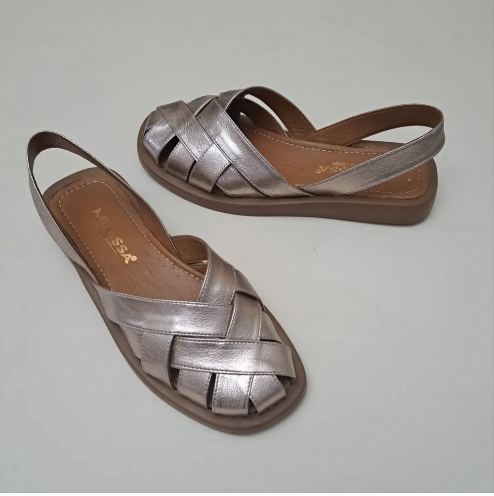 Genuine Leather Woven Hollow Comfort Sandals