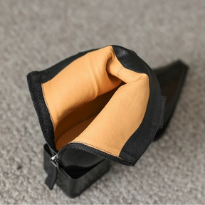 Pointed Toe Versatile V-neck Western Boots