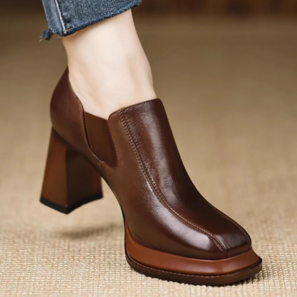 Retro Platform High Heels