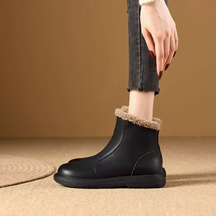 Full Leather and Velvet Retro Martin Boots