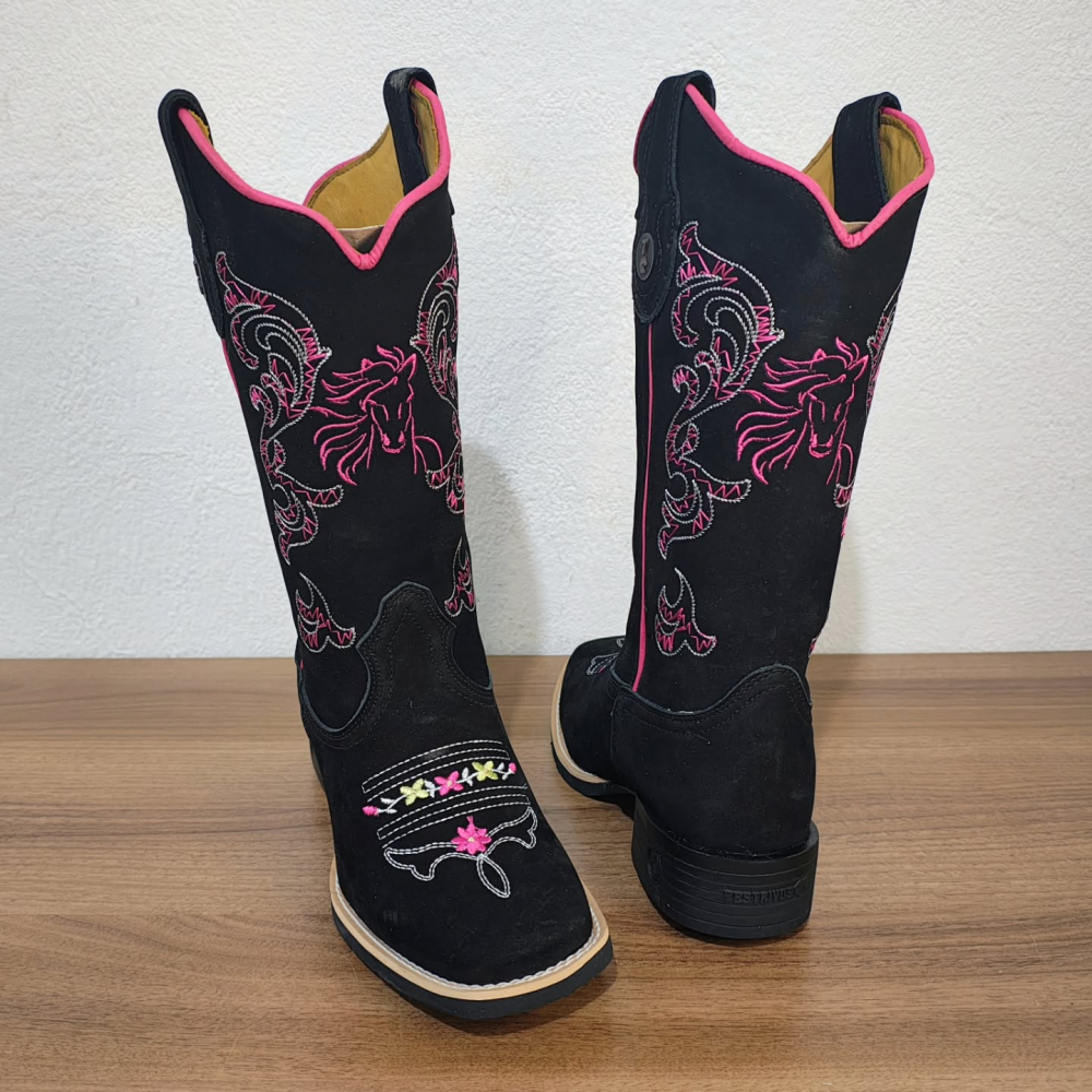 Vintage Embroidered Genuine Leather Boots