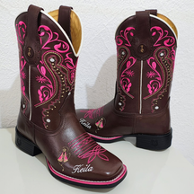 Genuine Leather Embroidered Western Boots