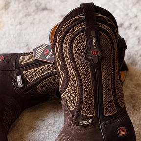 Suede Cowhide Leather Western Boots