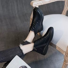 Retro Round Toe Casual Breathable Low Boots