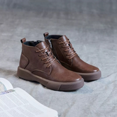 Retro Round Toe Casual Breathable Low Boots