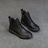 Genuine Leather Thick-soled Retro Casual Ankle Boots