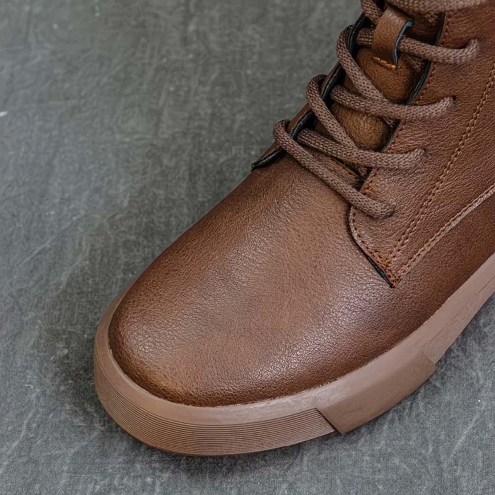 Genuine Leather Thick-soled Retro Casual Ankle Boots