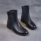 Fashionable and Versatile Soft Leather Martin Boots