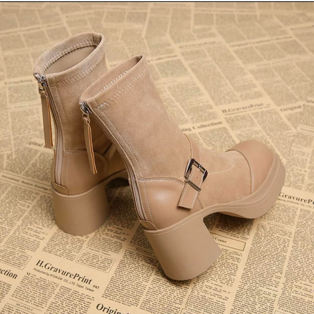 New Thick-heeled Martin Boots