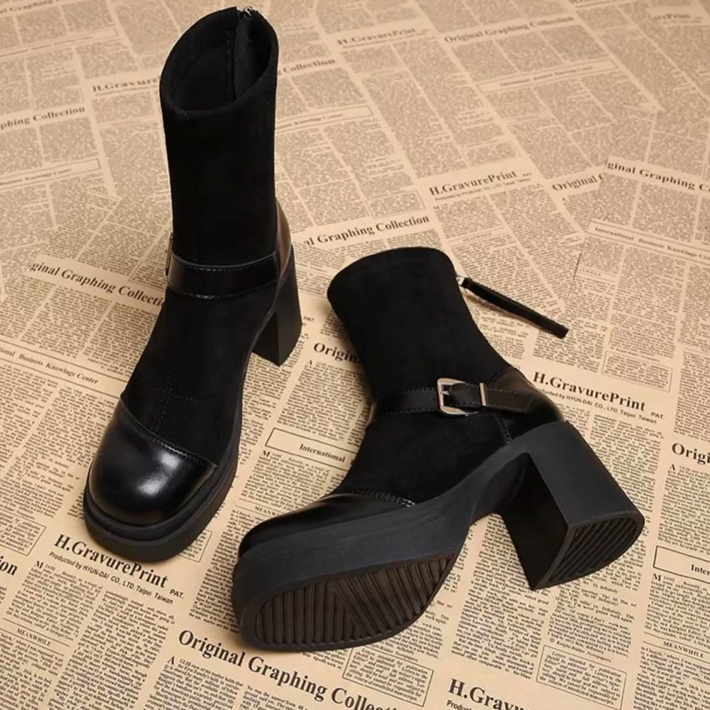 New Thick-heeled Martin Boots