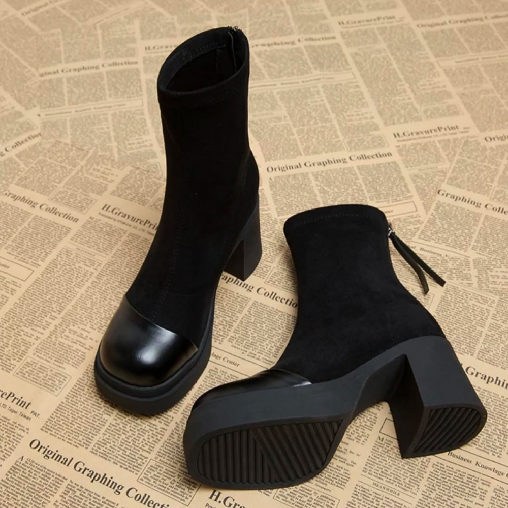 New Thick-heeled Martin Boots