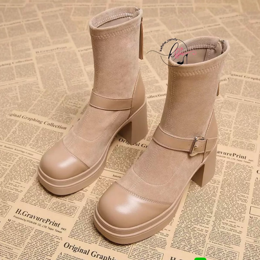 New Thick-heeled Martin Boots