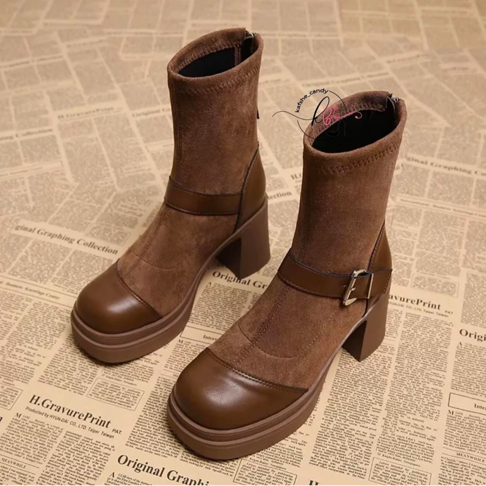 New Thick-heeled Martin Boots