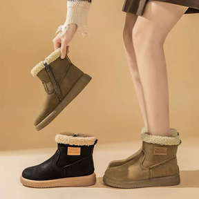 Warm Lambswool Plush Cotton Shoes