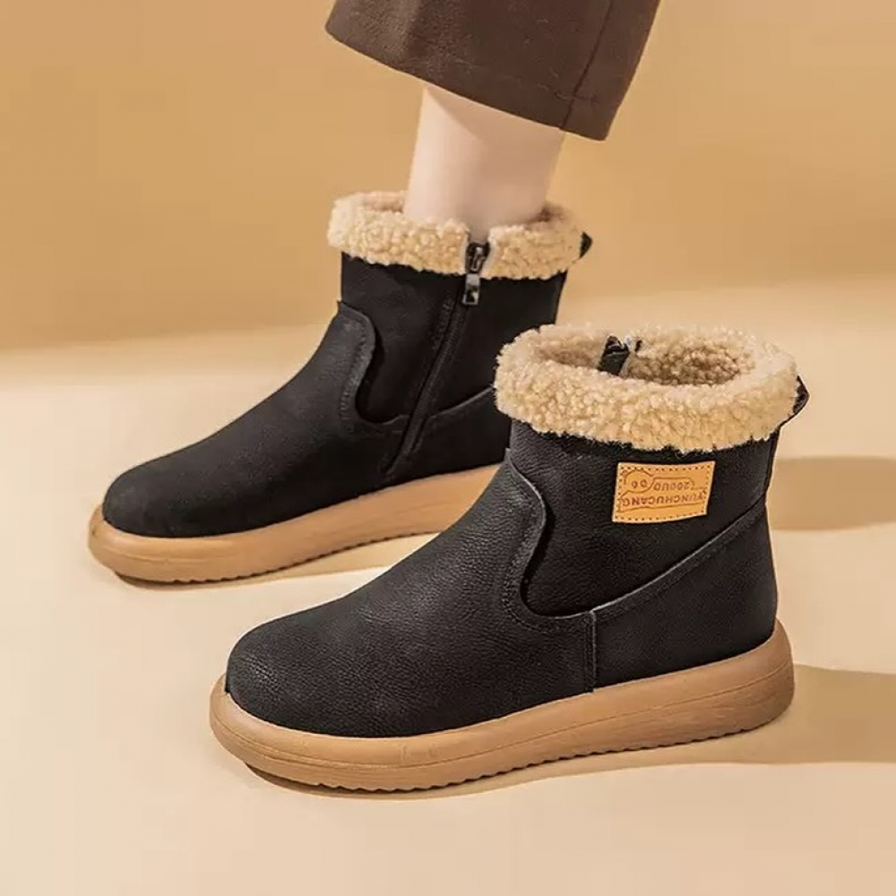 Warm Lambswool Plush Cotton Shoes