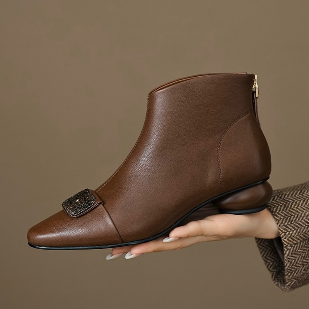 New Sleeve Thick Heel Short Boots