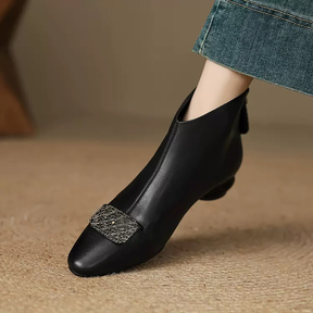 New Sleeve Thick Heel Short Boots