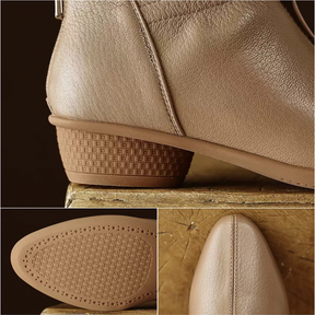 Genuine Leather Simple Ankle Boots