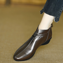 Genuine Leather Simple Ankle Boots